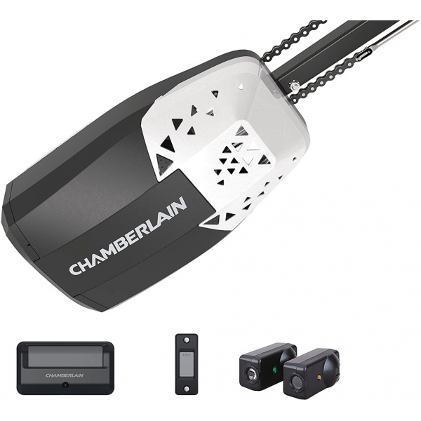 Chamberlain Group PD220 1/2-HP Chain Drive Garage Door Opener, Black-0