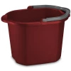 STERILITE EMMER met DUBBELE SCHENKTUIT - ROOD - 15 ltr-0