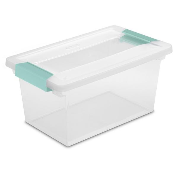 19628604 STERILITE MEDIUM CLIP BOX-CLEAR