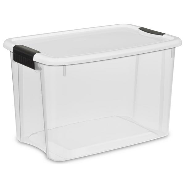 19859806 STERILITE 30 QT ULTRA LATCH BOX-WHITE