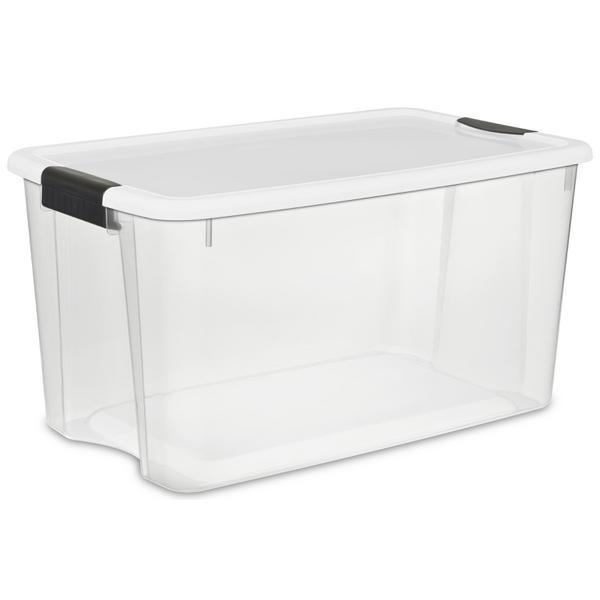 19889804 STERILITE 70 QT ULTRA LATCHBOX-WHITE