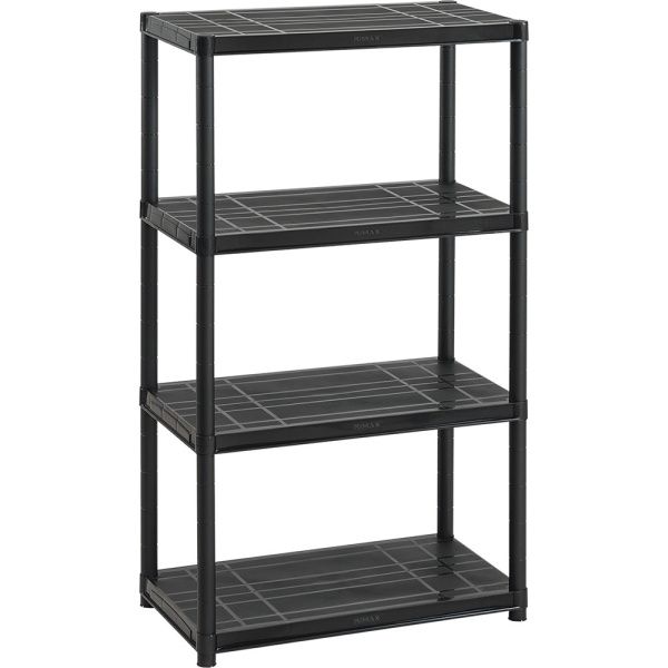 9902-XP RIMAX 4-SHELF 15" STORAGE SHELVING UNIT BLACK