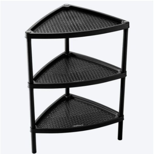 RIMAX 2732-XP 3 TIER TRIANGULAR TABLE BLACK