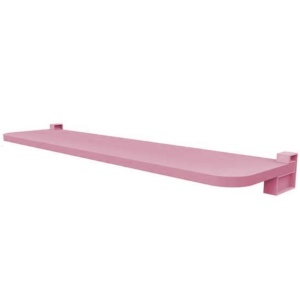 STRAIGHT SHELF KIDS 1.5X25X80CM ROSE QUARTZ WITH BRACKETS