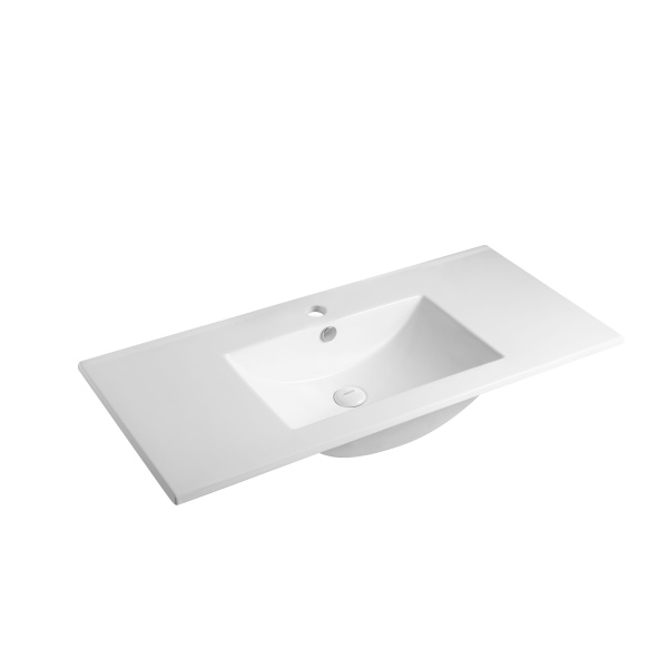 L'DEAUX TR4530-1000 PORCELAIN 1000X460X170MM WASHBASIN WHITE